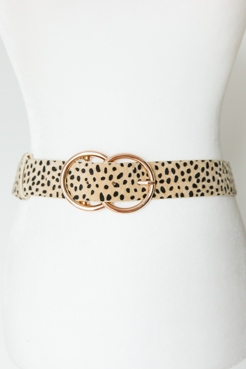 Cheetah Double Circle Belt