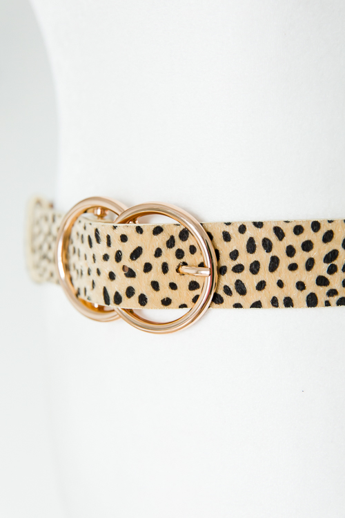 Cheetah Double Circle Belt
