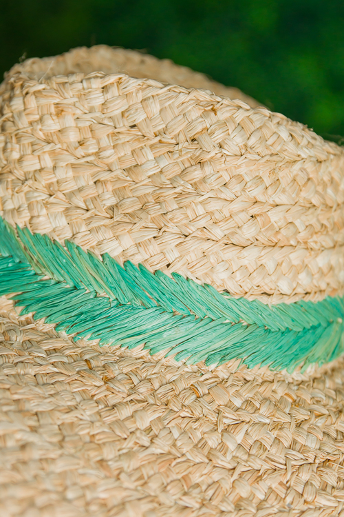 Tahiti Braided Hat, Teal