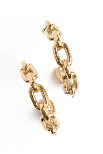 Moria Gold Chain Hoops