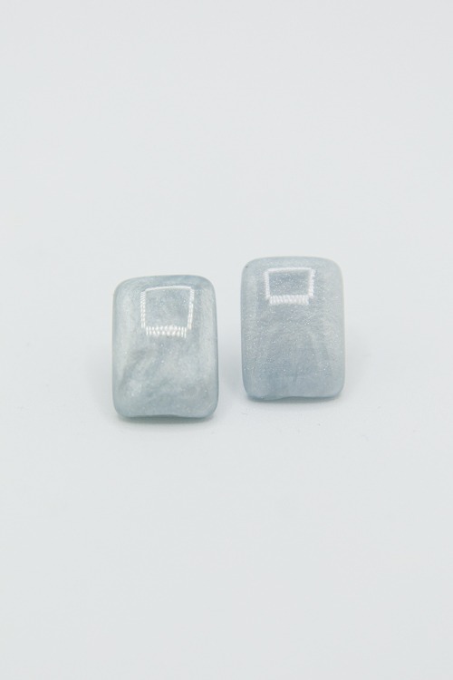 Acrylic Rectangle Earrings, Blue - 2K9A6543.jpg