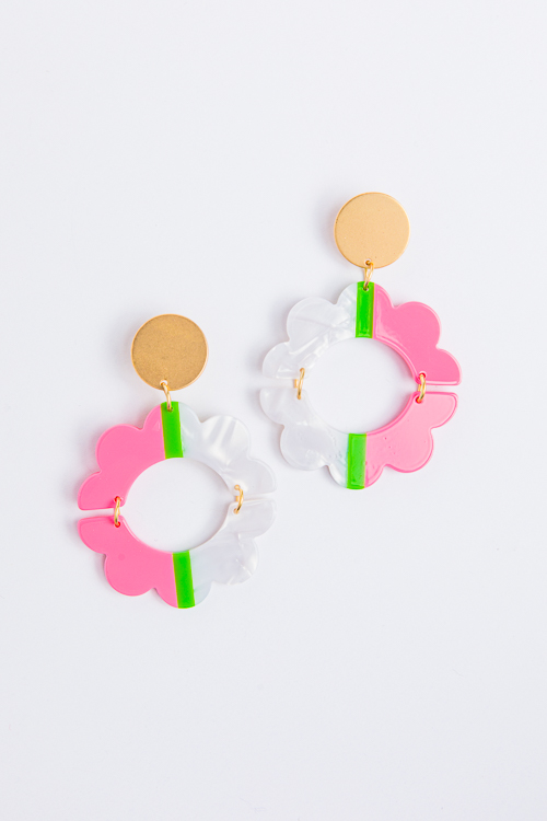 Alice Pink Earrings