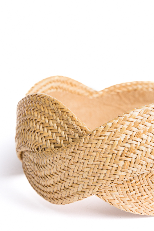 Braided Rattan Headband Beige Headbands And Hats Accessories The Blue Door Boutique 2975