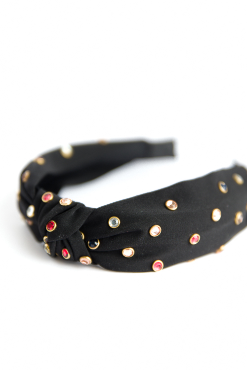 Multi Studded Headband, Black