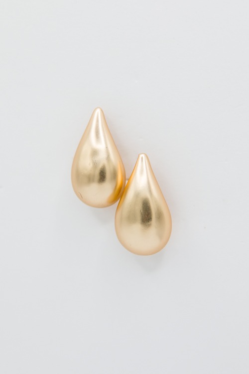 Statement Teardrop Earrings, Worn Gold - 2K9A8581-Edit.jpg