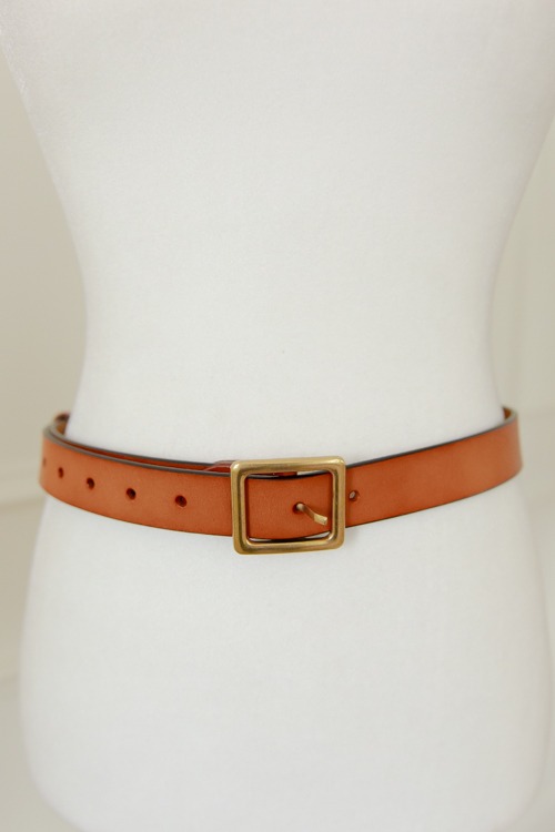 Stacy Square Belt, Brown