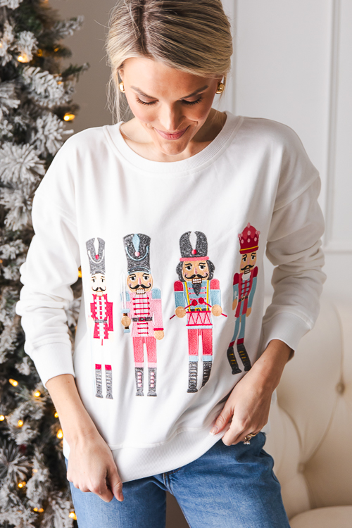 Nutcracker Sweatshirt, White