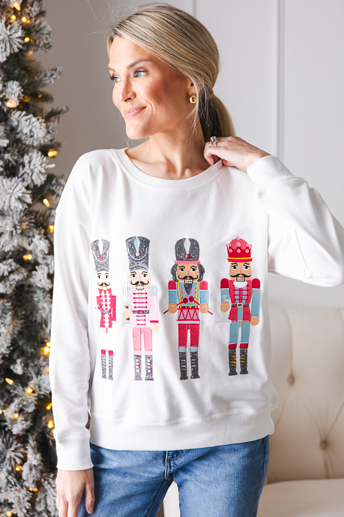 Nutcracker Sweatshirt, White