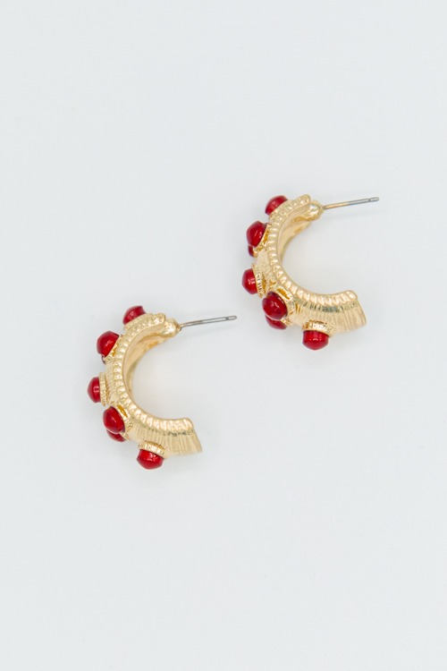 Dotted Bold Hoops, Wine - 2K9A9274.jpg