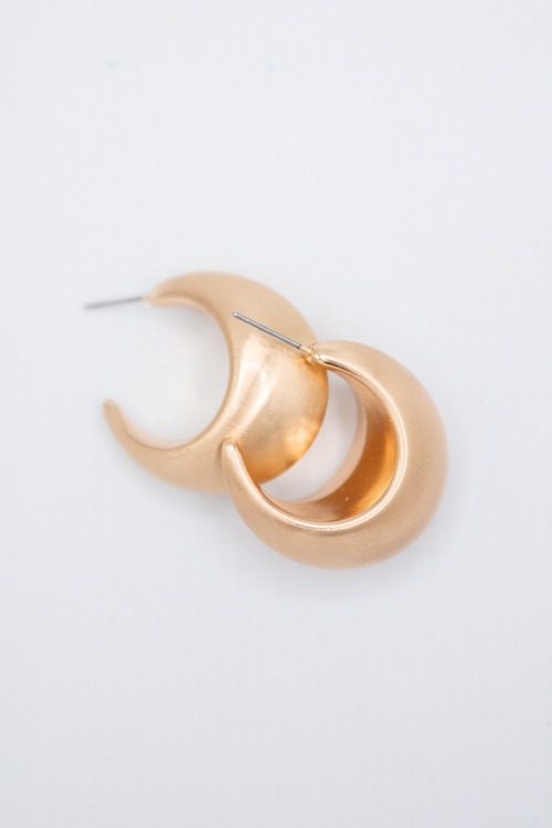 Bold Open Hoops, Gold