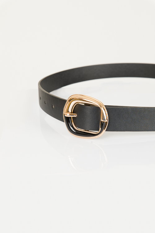 Two-Tone Belt, Black