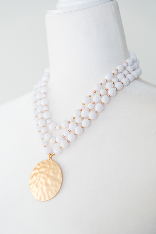 Acrylic Ball Pendant, White