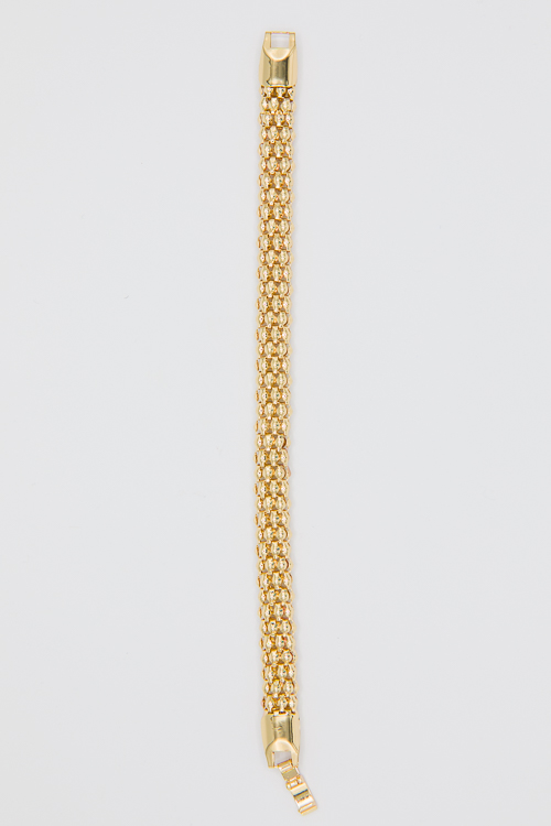 Metal Chain Bracelet, Gold