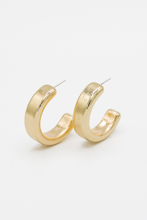 Worn Gold Hoops