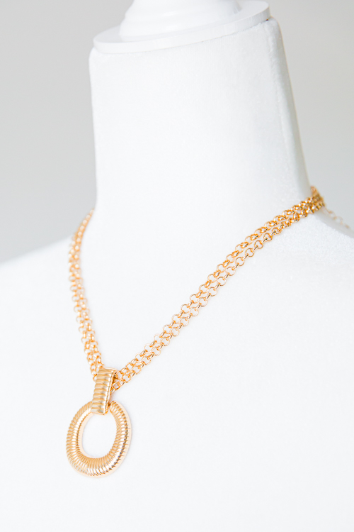 Double Way Round Necklace
