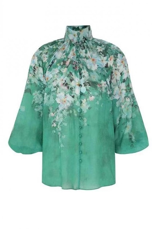 Floral Ruffle Skirt Set, Green - 3f7f3197-0c98-4393-b5af-c39ec816d74c.jpg