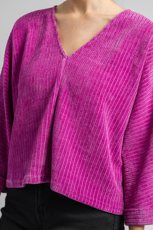 Textured Stretch Top, Magenta - 4K7A0017.jpg