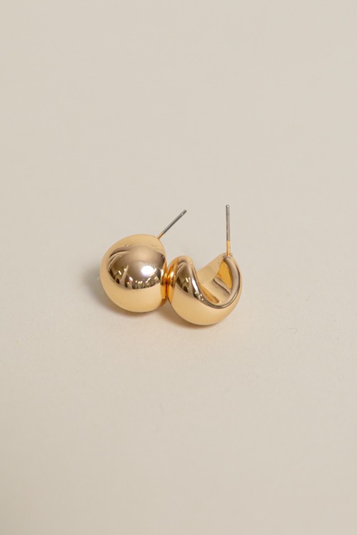 Stella Dome Hoops, Gold