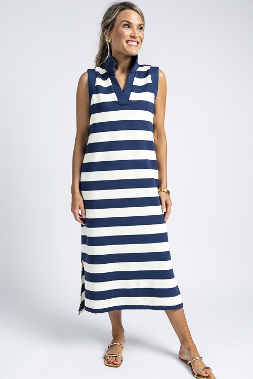 Rib Collared Midi, Navy Stripe - 4K7A0024.jpg