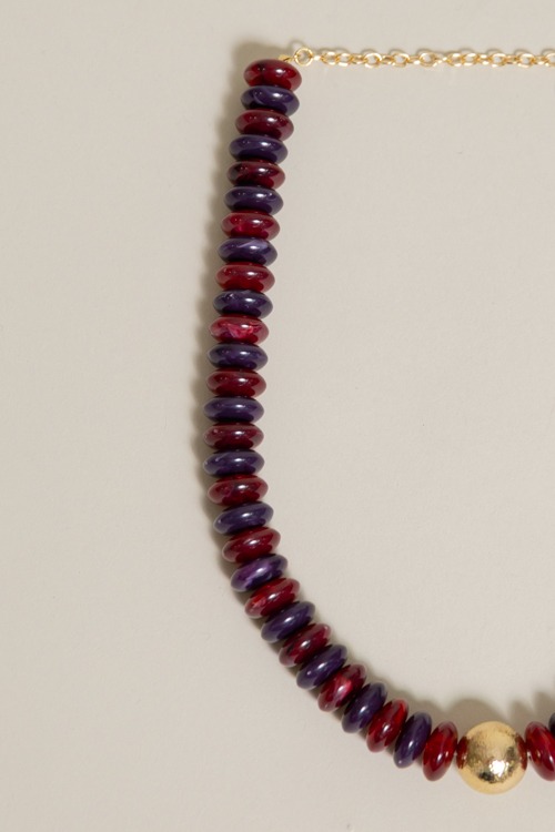 Rondelle Necklace, Burgundy - 4K7A0038.jpg