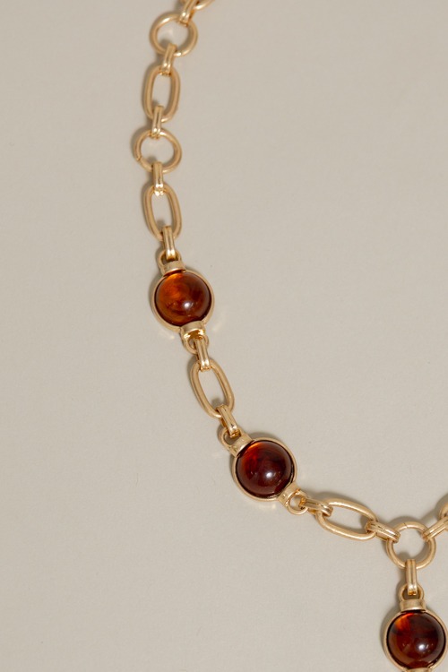 Pamela Chain Necklace, Tortoise - 4K7A0056.jpg