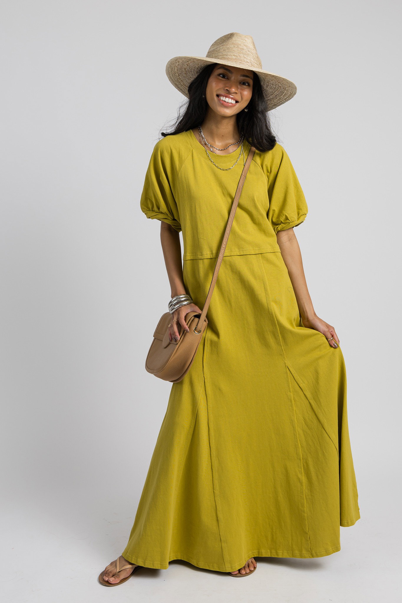 chinese dress ladies Ezra Yellow Maxi Dress - US 4 main image 0