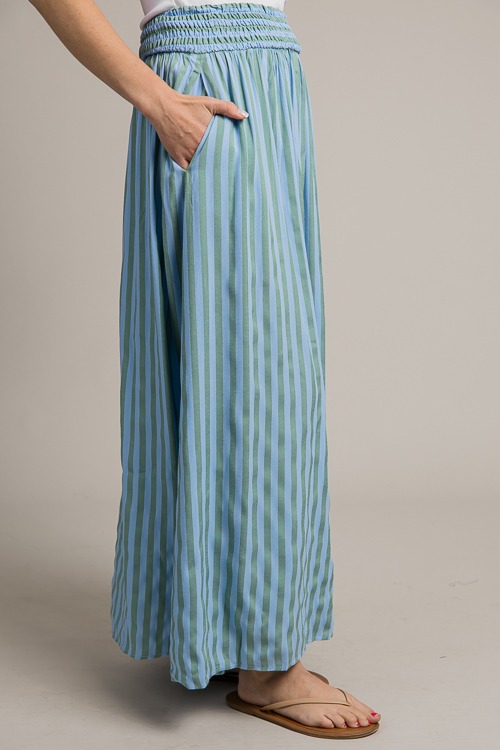 Stripe Maxi Skirt, Blue/Green - 4K7A0066.jpg