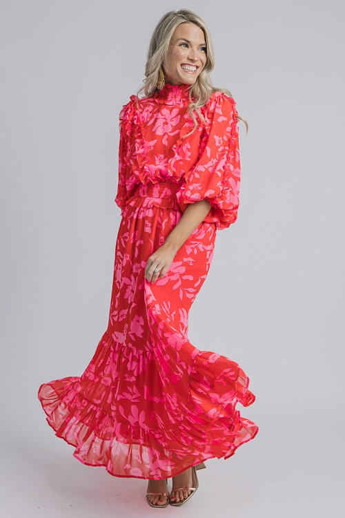 Ruffled Floral Maxi, Red/Pink - 4K7A0069.jpg