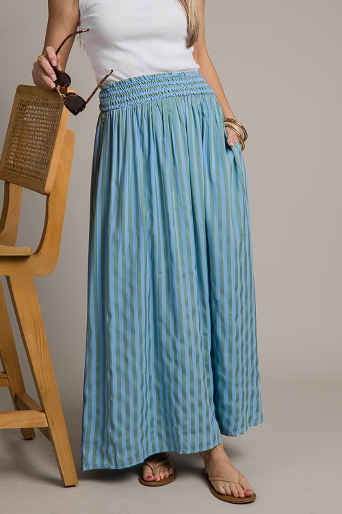 Stripe Maxi Skirt, Blue/Green - 4K7A0073.jpg