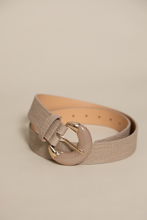 Basket Crescent Buckle Belt