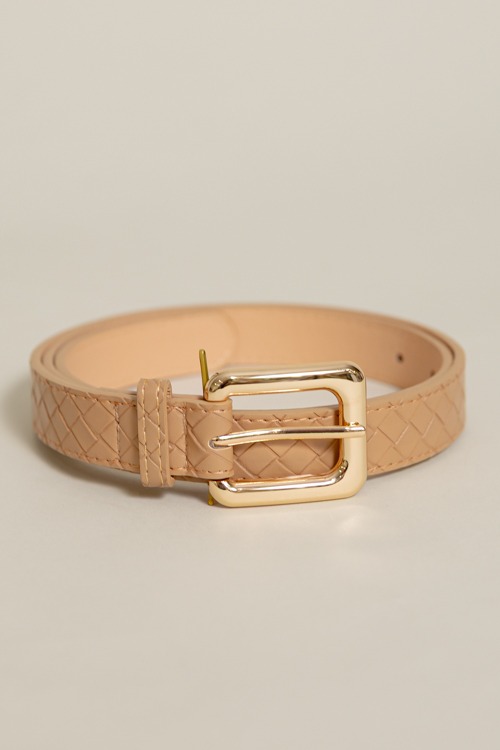 Warner Weave Belt, Tan
