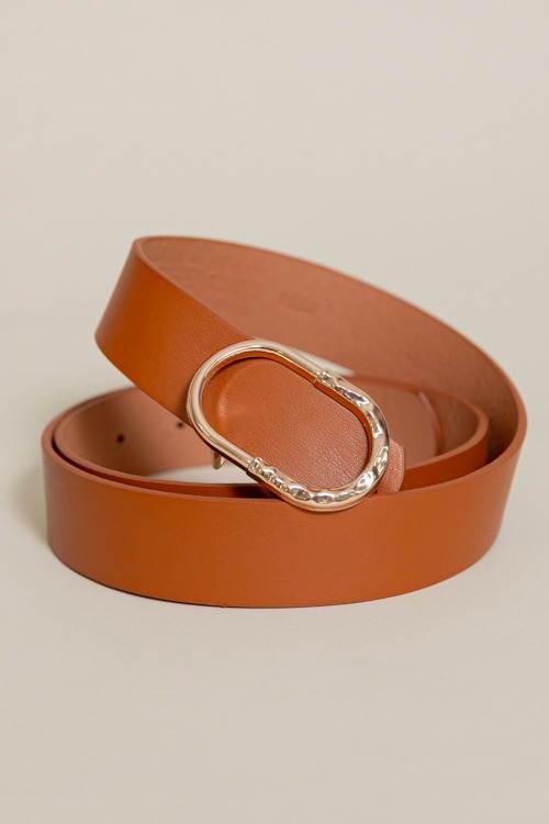 Half Hammered Buckle Belt, Cognac - 4K7A0100.jpg
