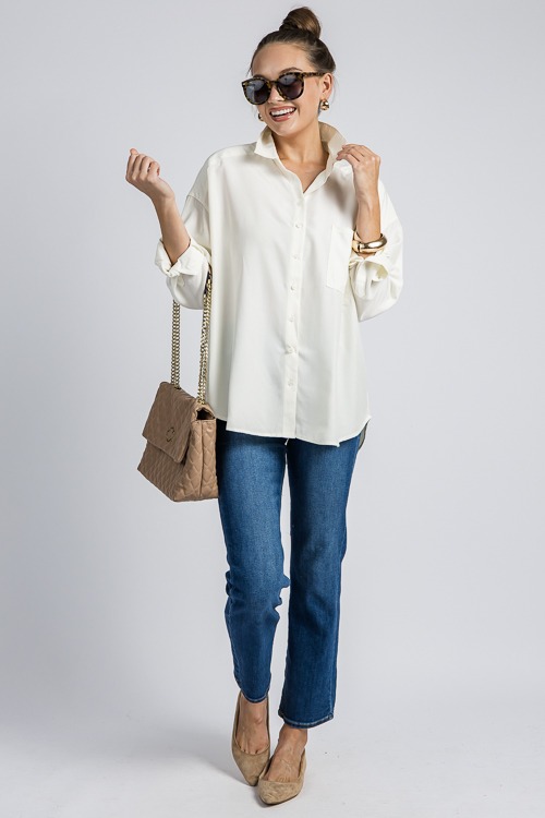 Kylie Oversize Shirt, Ivory - 4K7A0122.jpg