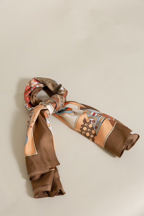 Montreal Silk Scarf, Brown - 4K7A0135.jpg
