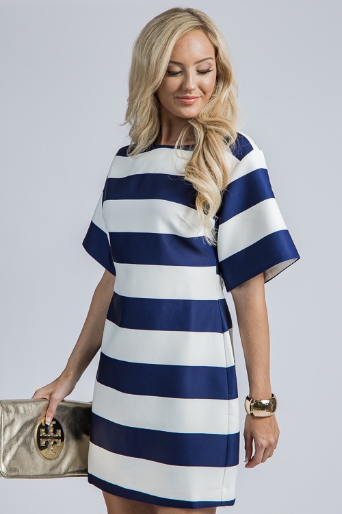 Martha Stripe Dress, Off White/Navy - 4K7A0140h.jpg