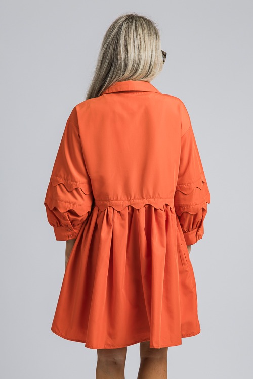 Scallop Detail Dress, Pumpkin - 4K7A0186.jpg