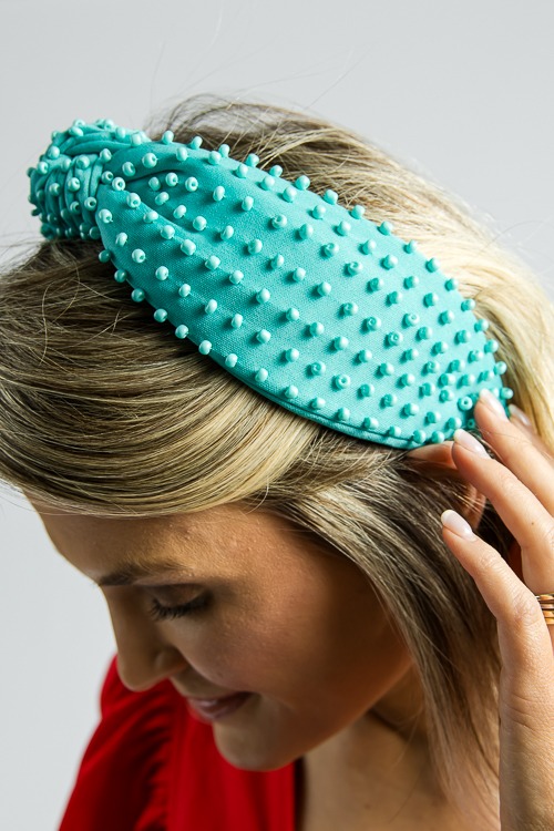Mint Bead Deco Headband