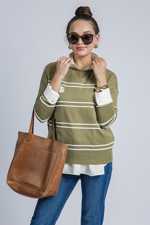 Boat Neck Stripe Sweater, Sage - 4K7A0223p.jpg