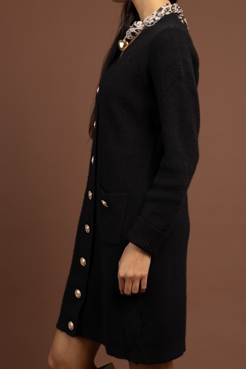 Longline Button Up Sweater, Black - 4K7A0248.jpg