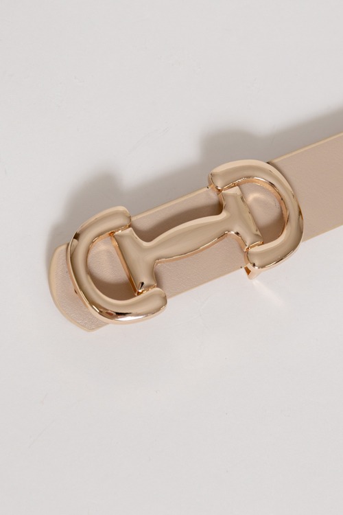 Horsebit Buckle Belt, Taupe - 4K7A0267.jpg