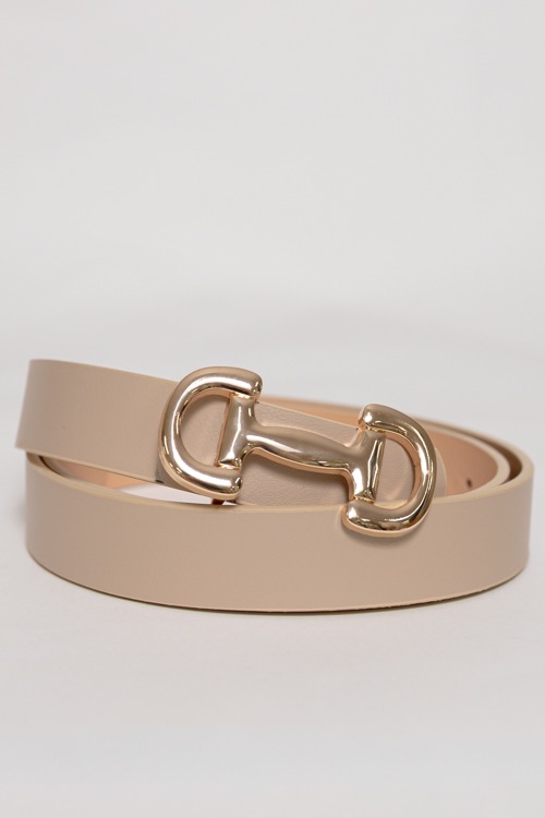 Horsebit Buckle Belt, Taupe - 4K7A0270.jpg