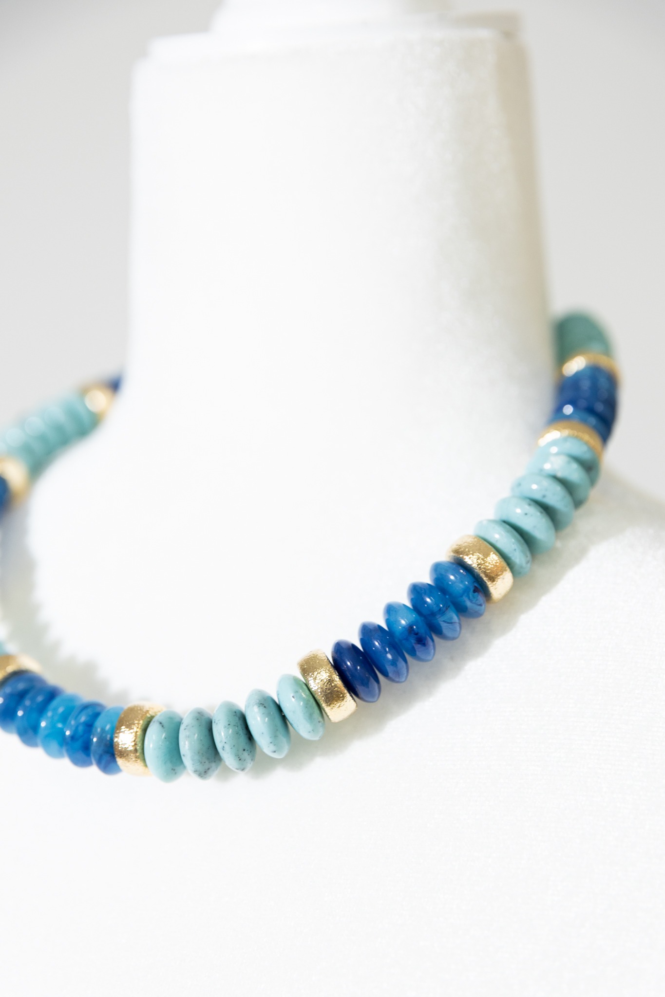 Stone & Textured Necklace, Turquoise - 4K7A0295.jpg