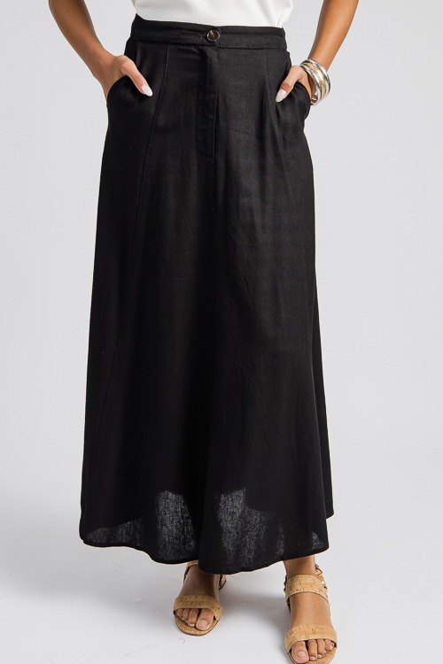 Luna Maxi Skirt, Black