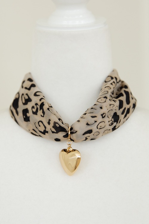 Leopard Charm Scarf