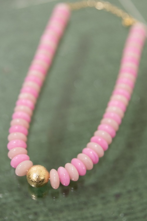 Rondelle Necklace, Pink - 4K7A0385.jpg