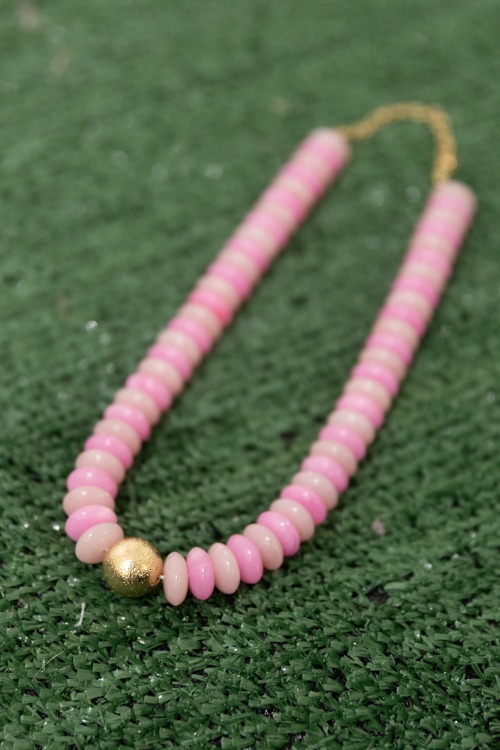 Rondelle Necklace, Pink - 4K7A0389.jpg