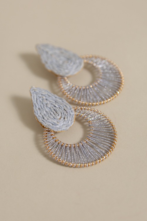 Robin Wrapped Earring, Blue