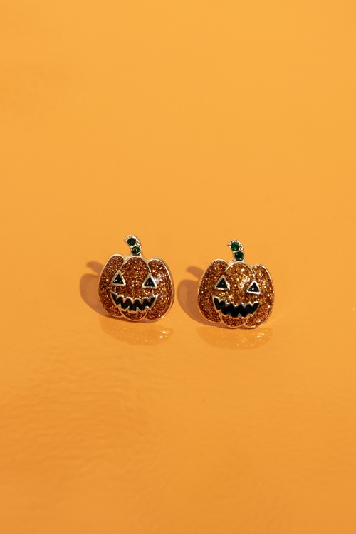 Jackie Earrings, Orange