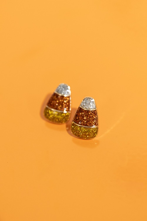 Candy Corn Earrings