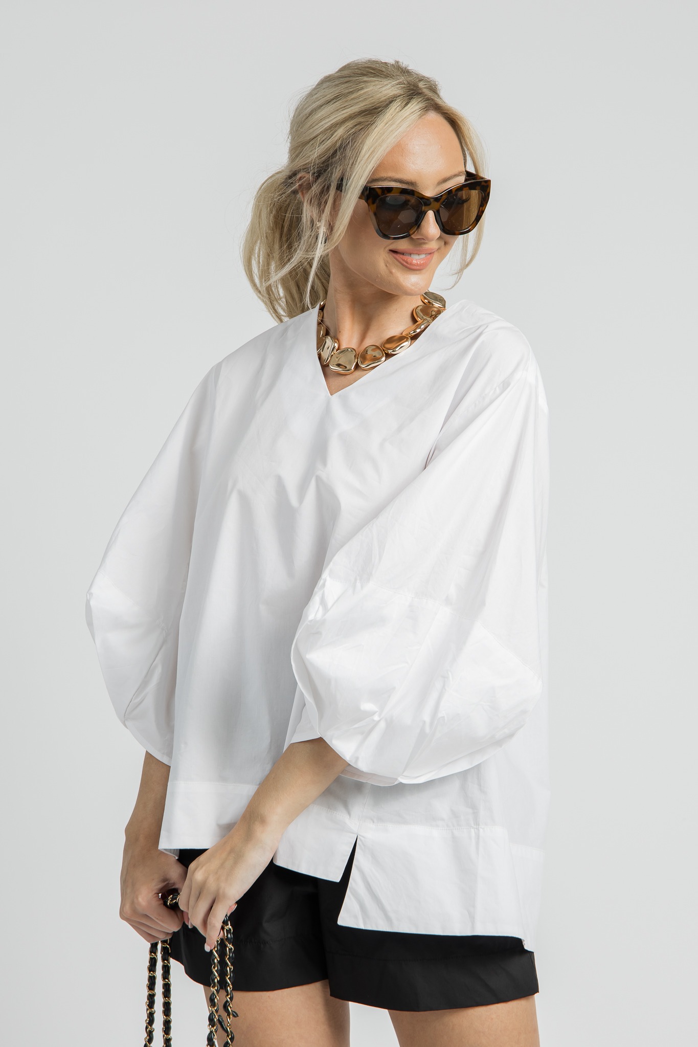 Step Hem Poplin Top, White - 4K7A0546.jpg